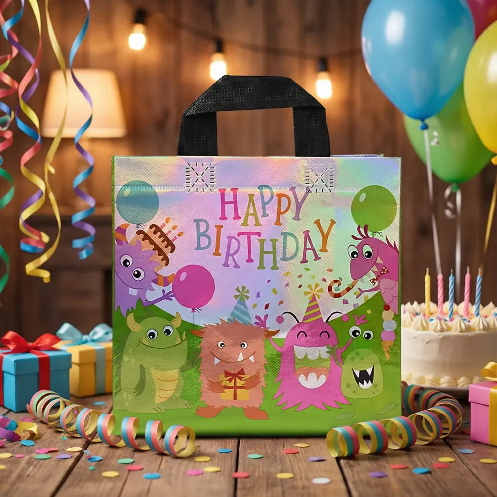 Birthday gift bag reusable party bags (1 pc mix design) - kitchen tool
