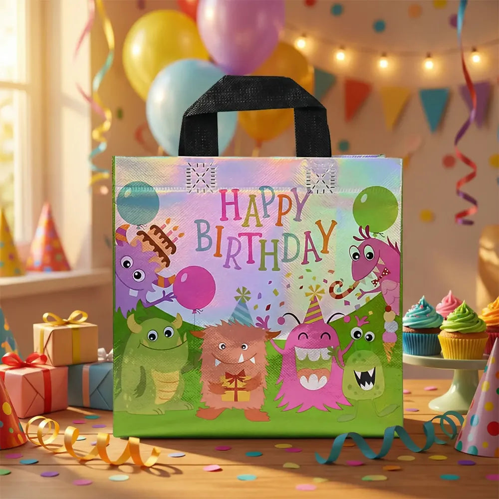 Birthday gift bag reusable party bags (1 pc mix design) - kitchen tool