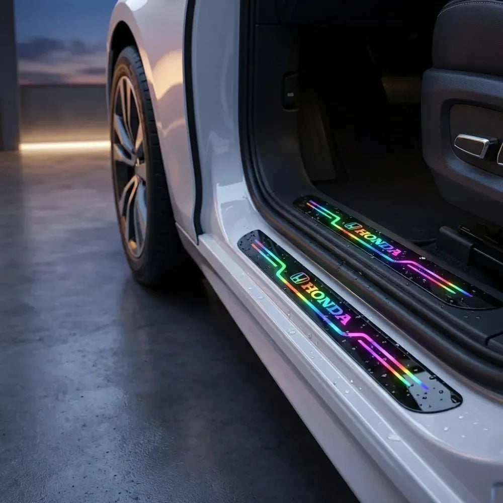 Black and neon car door entry guard (pack of 4)