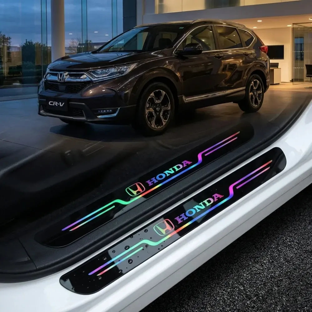 Black and neon car door entry guard (pack of 4)
