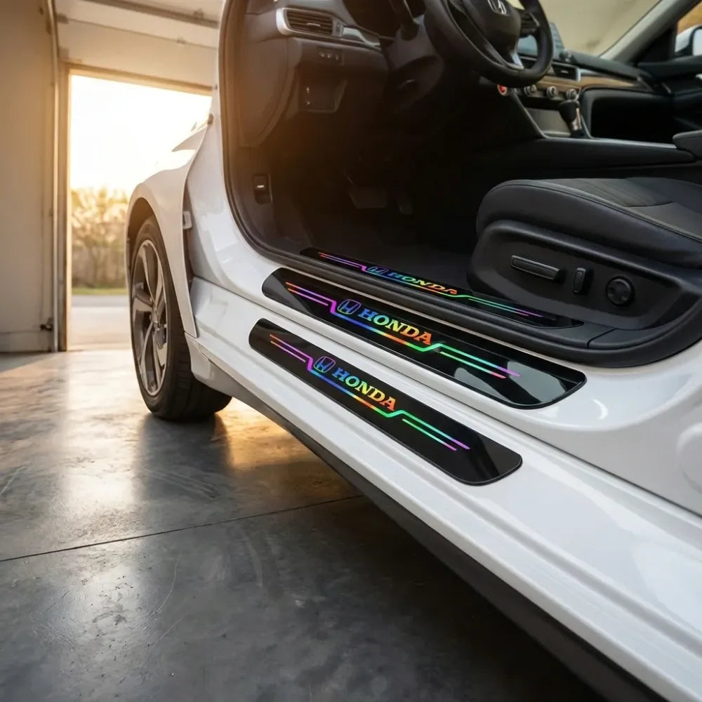Black and neon car door entry guard (pack of 4)