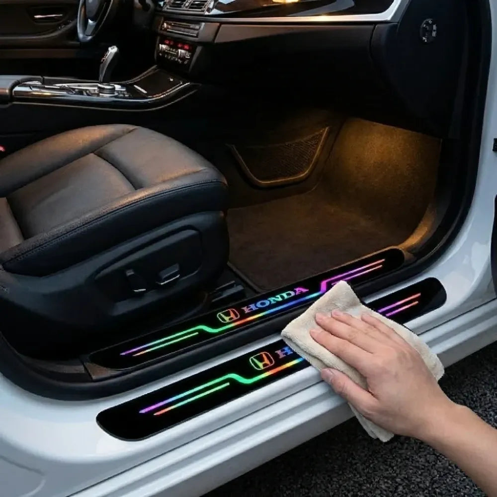 Black and neon car door entry guard (pack of 4)