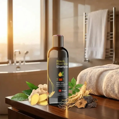Black hair 3 in 1 shampoo – 100ml (pack of 2)