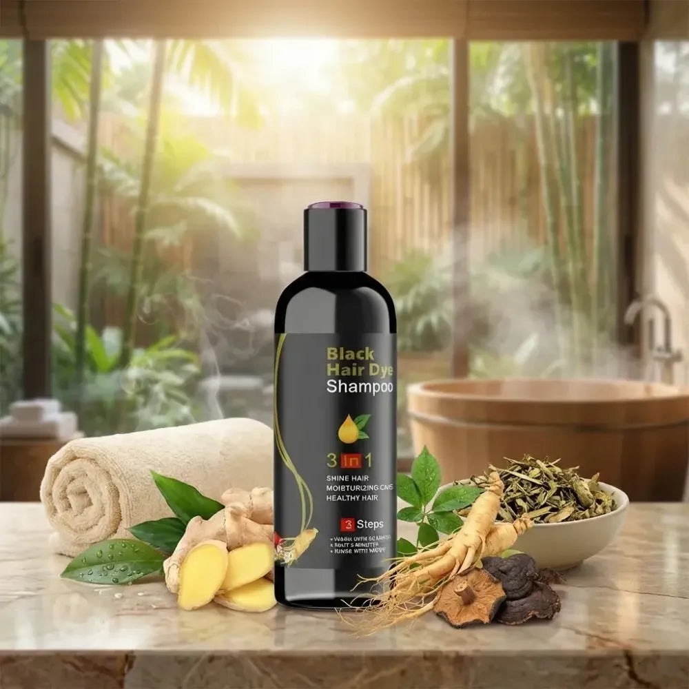 Black hair 3 in 1 shampoo – 100ml (pack of 2)