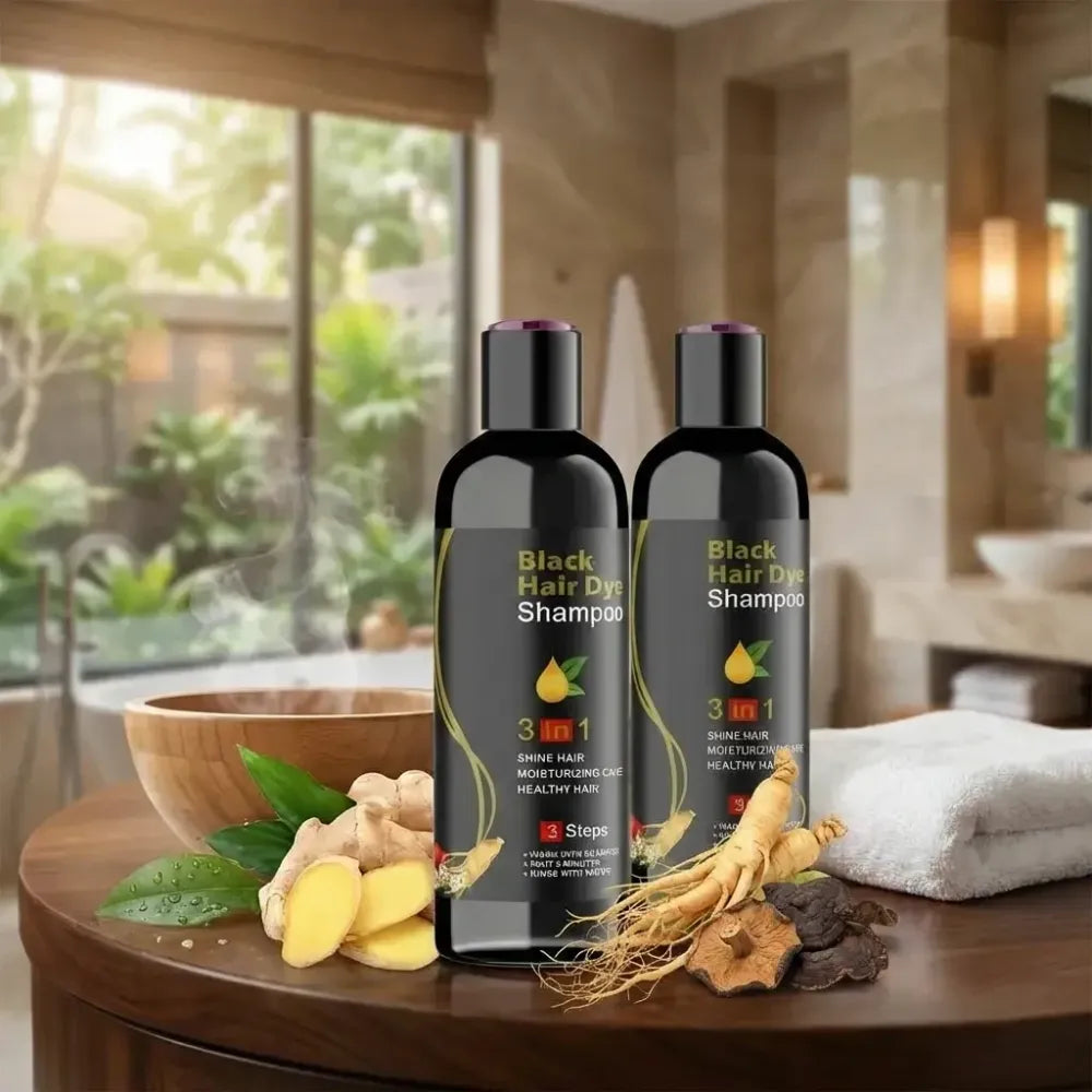 Black hair 3 in 1 shampoo – 100ml (pack of 2)
