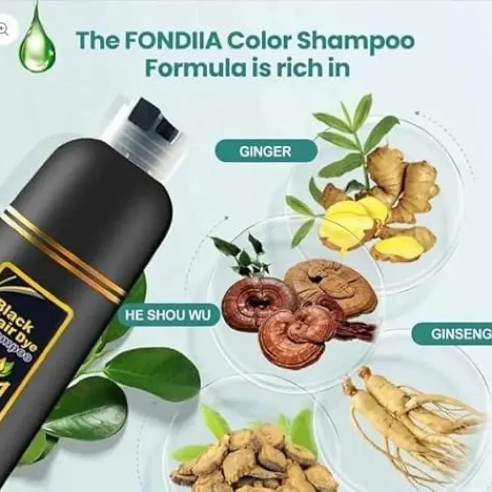 Black hair 3 in 1 shampoo – 100ml (pack of 2)