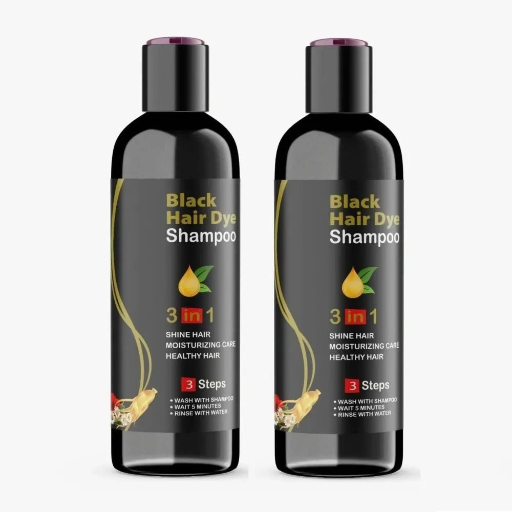 Black hair 3 in 1 shampoo – 100ml (pack of 2)