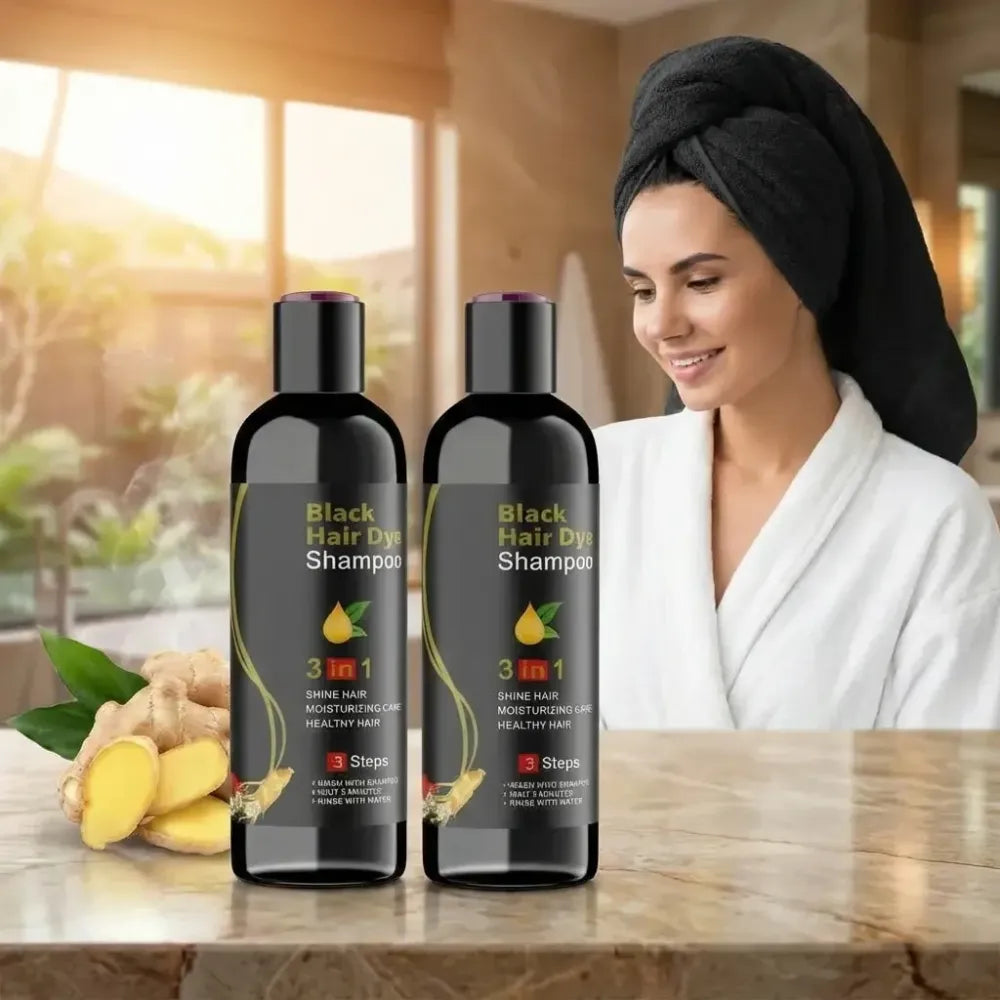 Black hair 3 in 1 shampoo – 100ml (pack of 2)