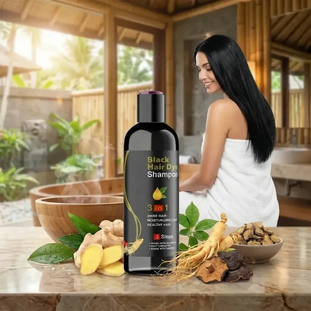 Black hair 3 in 1 shampoo – 100ml (pack of 2)