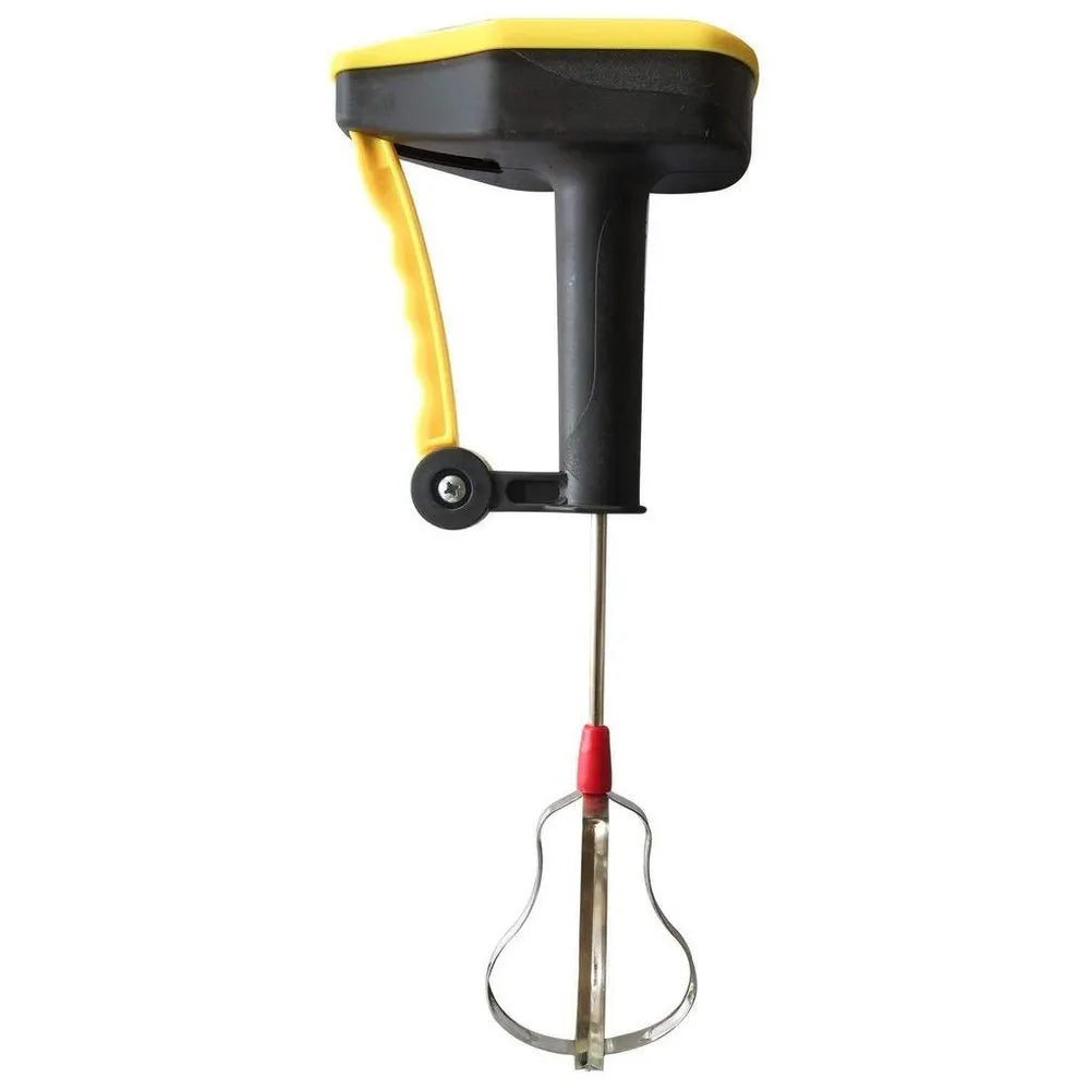 Hand-powered blender whisk