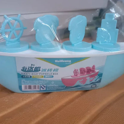 Boat-shaped popsicle mould – 4 cavity - home & kitchen