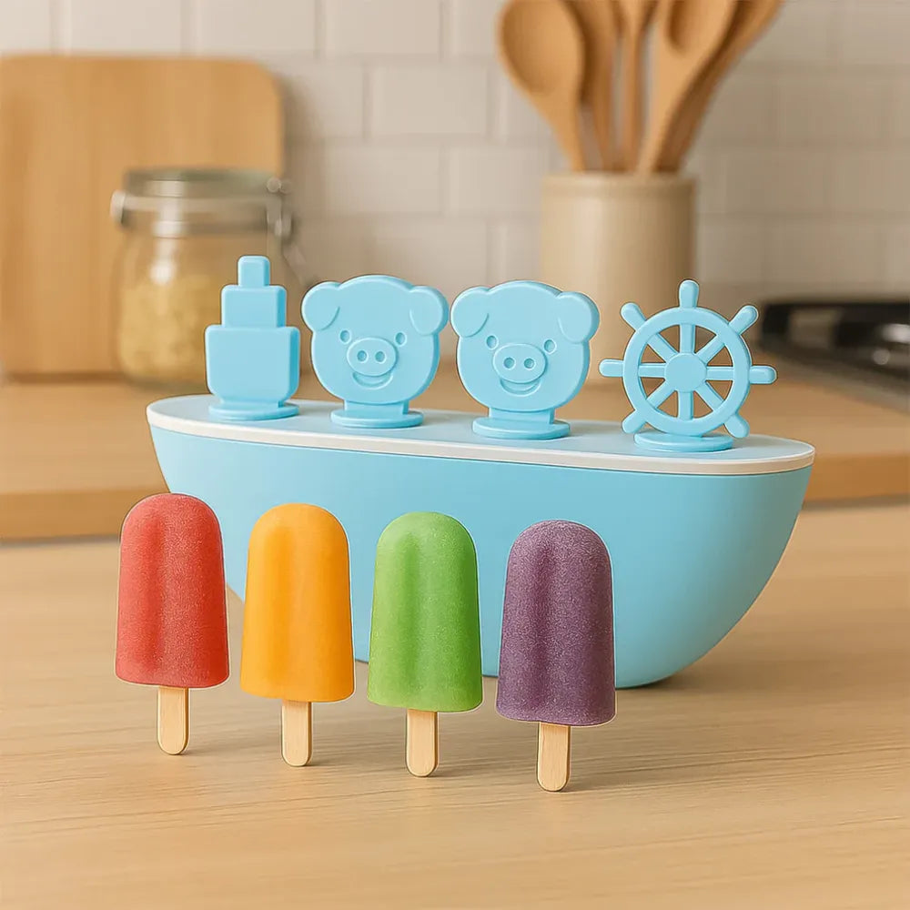 Boat-shaped popsicle mould – 4 cavity - home & kitchen