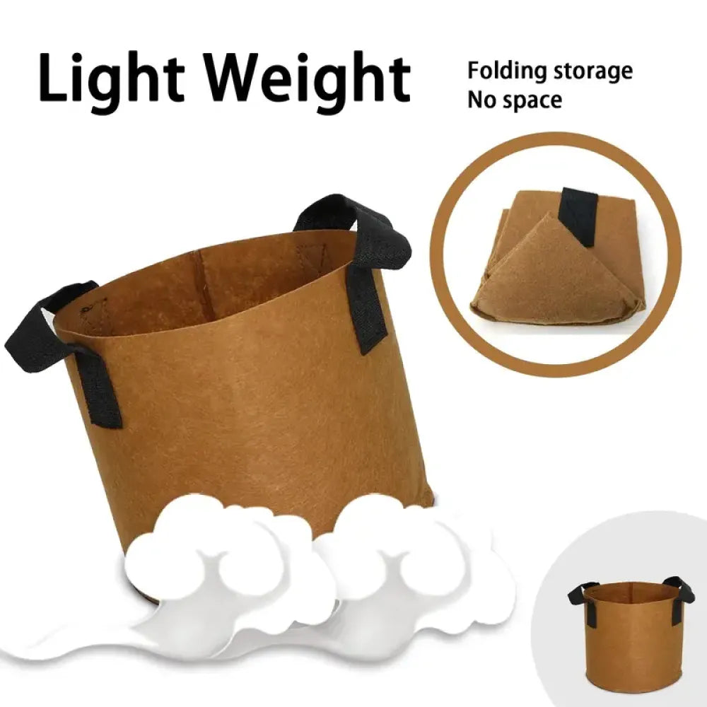 Breathable fabric grow bag - potential heroes