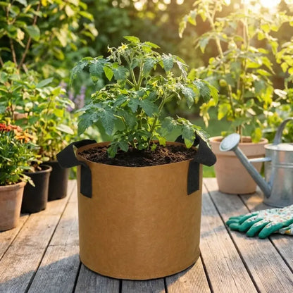 Breathable fabric grow bag - potential heroes