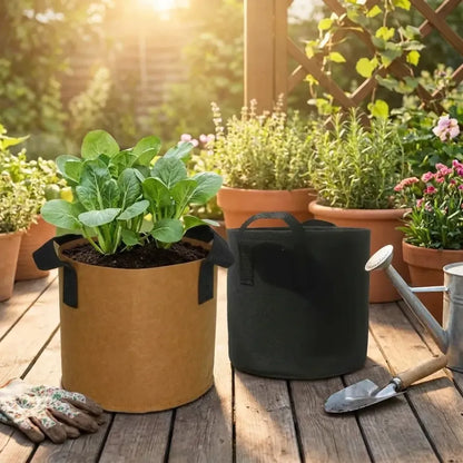 Breathable fabric grow bag - potential heroes