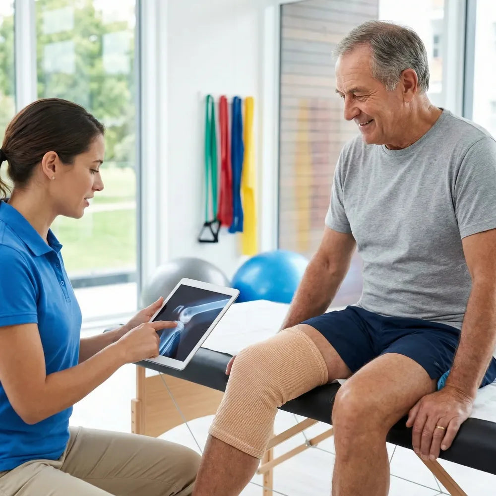 Breathable knee support cap - health care