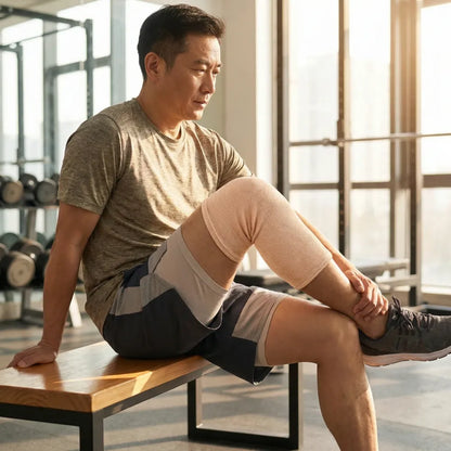 Breathable knee support cap - health care