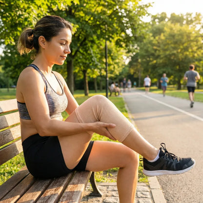 Breathable knee support cap - health care