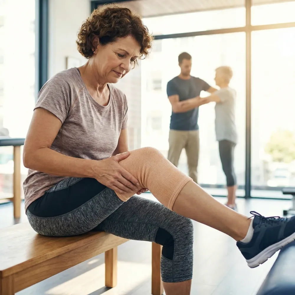 Breathable knee support cap - health care