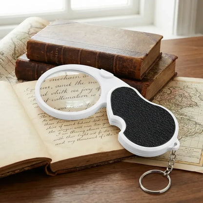Bright led folding magnifier - office