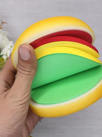 Burger-Shaped Memo Notepad