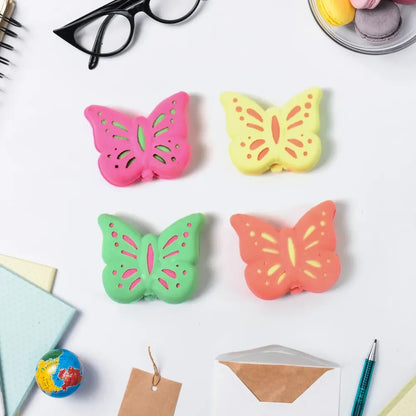 Butterfly-shaped kids eraser - office