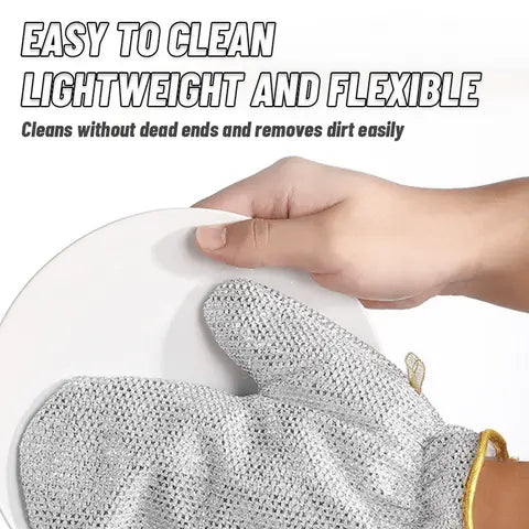 Wire dishwashing gloves (pack of 2)