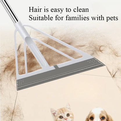 Eco-Friendly Broom with Scraper