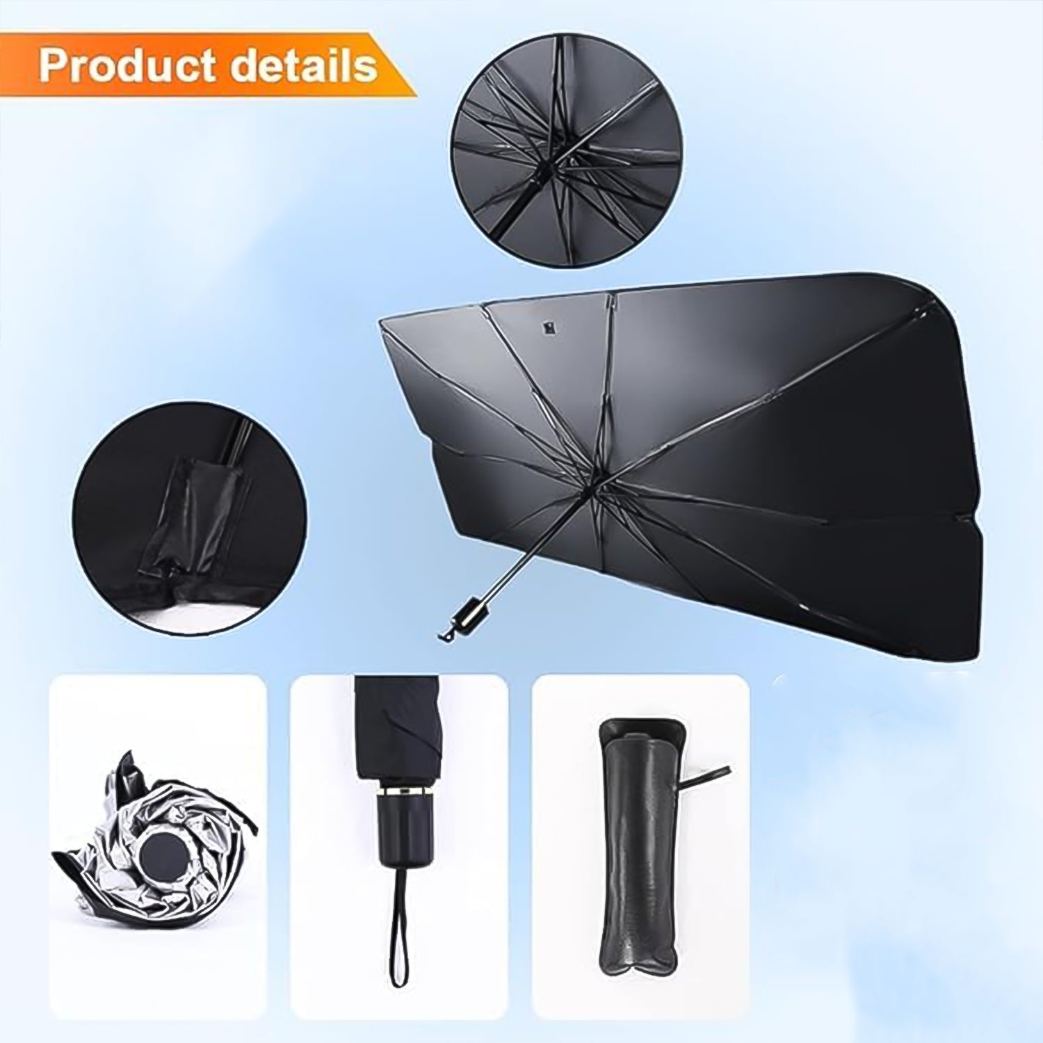 Windshield Umbrella Sun Shade Cover For Car (1 Pc) - Fashion