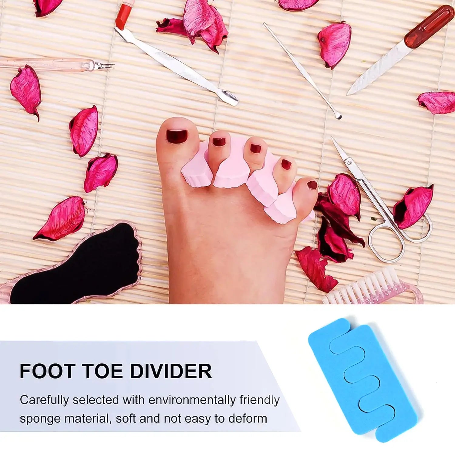 Comfortable toe separators for pedicures