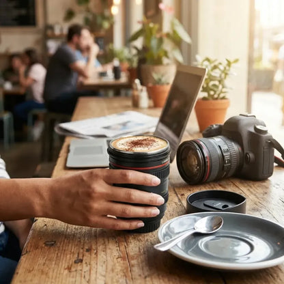 Camera lens coffee mug - home & kitchen