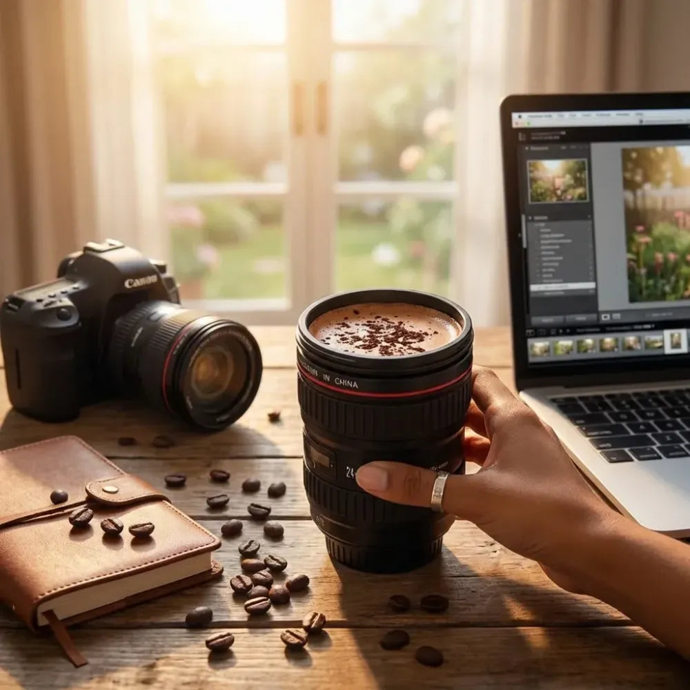 Camera lens coffee mug - home & kitchen