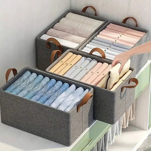 Canvas cloth storage basket - home improvement
