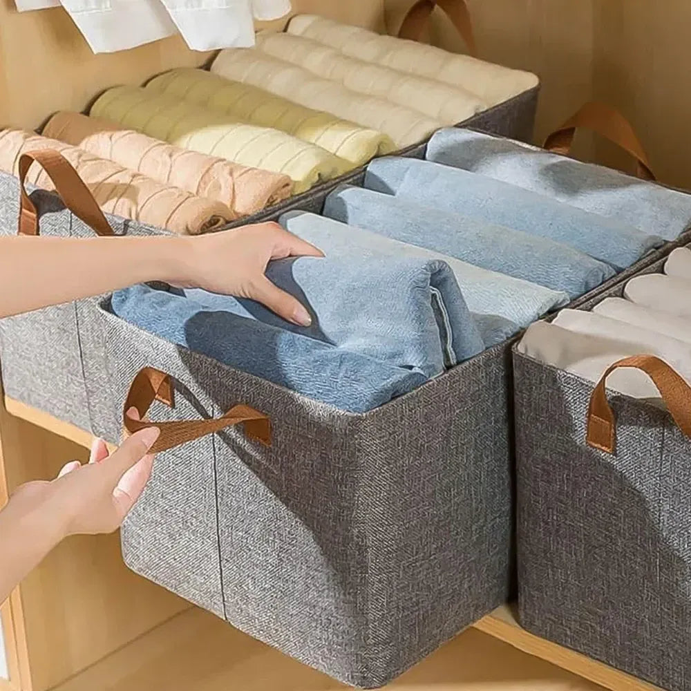 Canvas cloth storage basket - home improvement