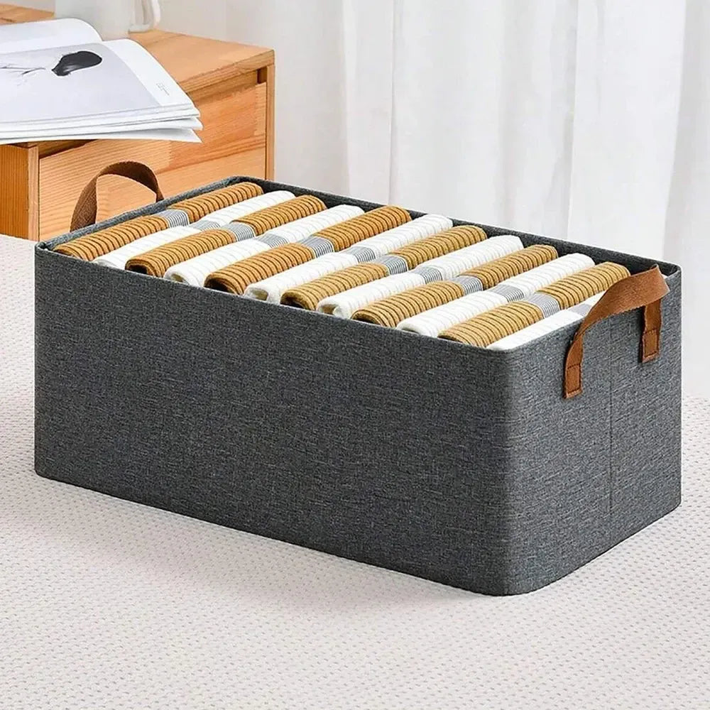 Canvas cloth storage basket - home improvement