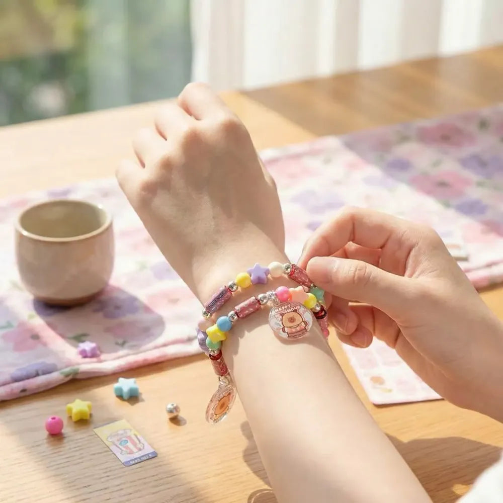 Capybara sticker & bracelet diy kit