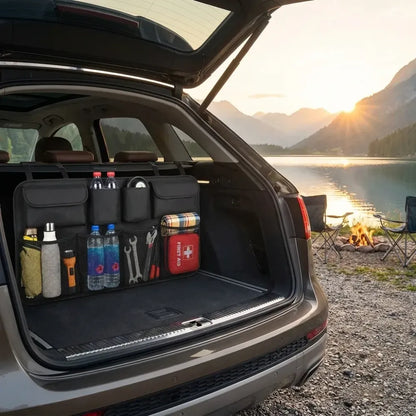 Car backseat trunk organizer