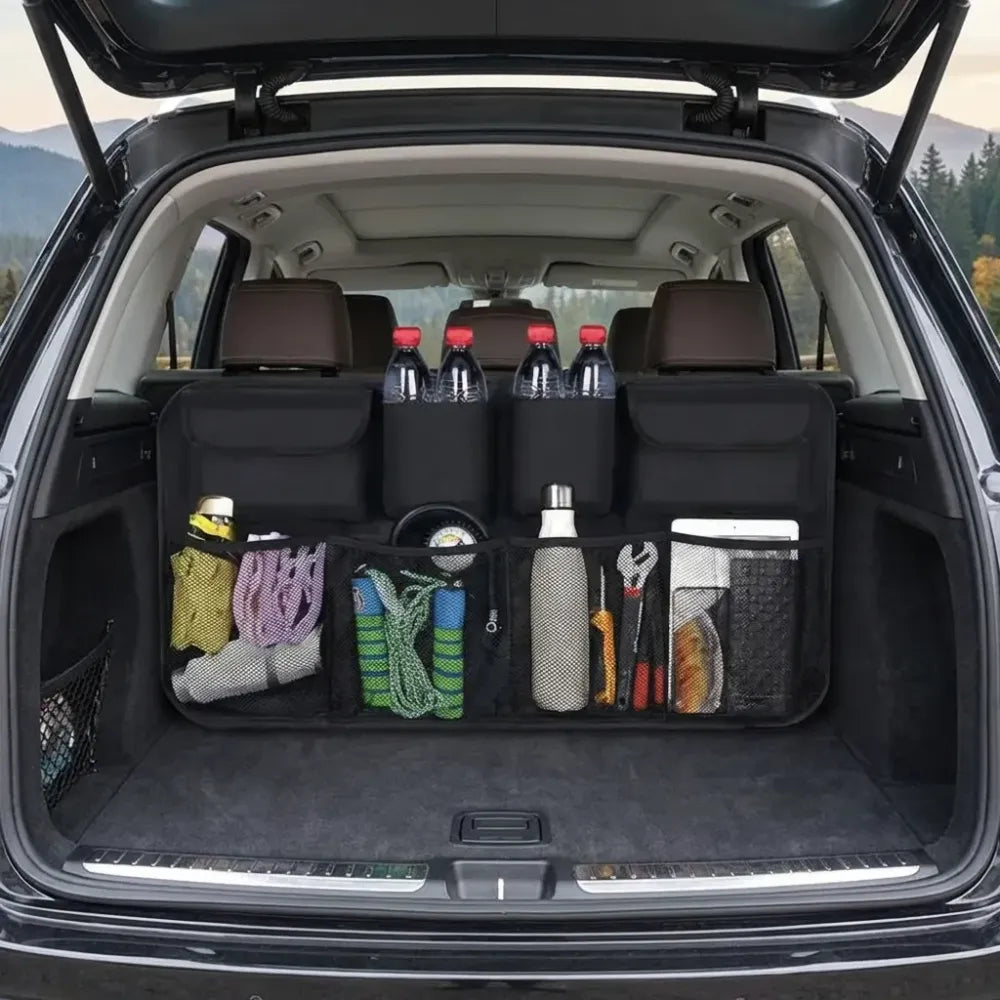 Car backseat trunk organizer
