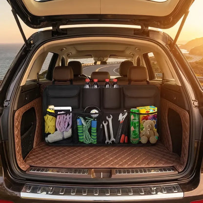 Car backseat trunk organizer