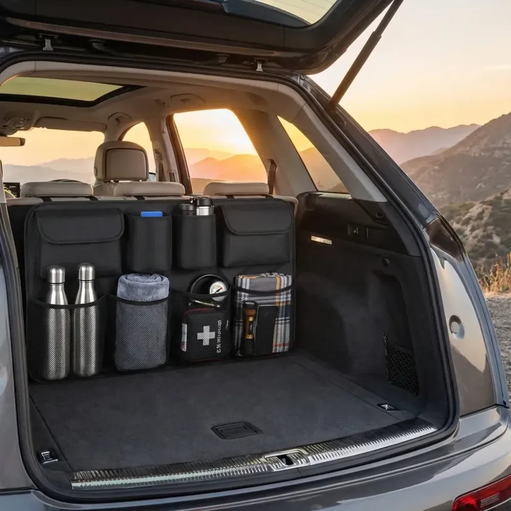 Car backseat trunk organizer