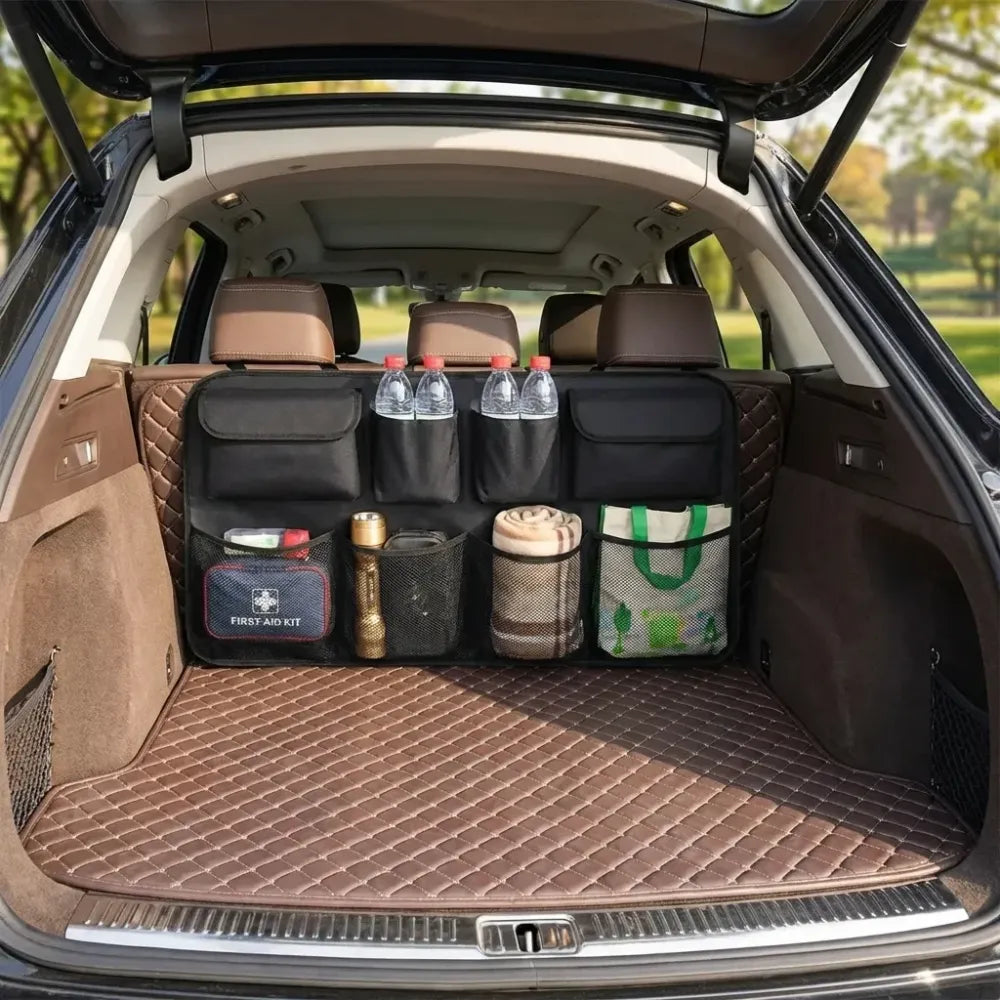 Car backseat trunk organizer