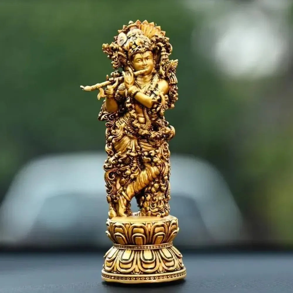 Car dashboard krishna idol - car and bike accessories