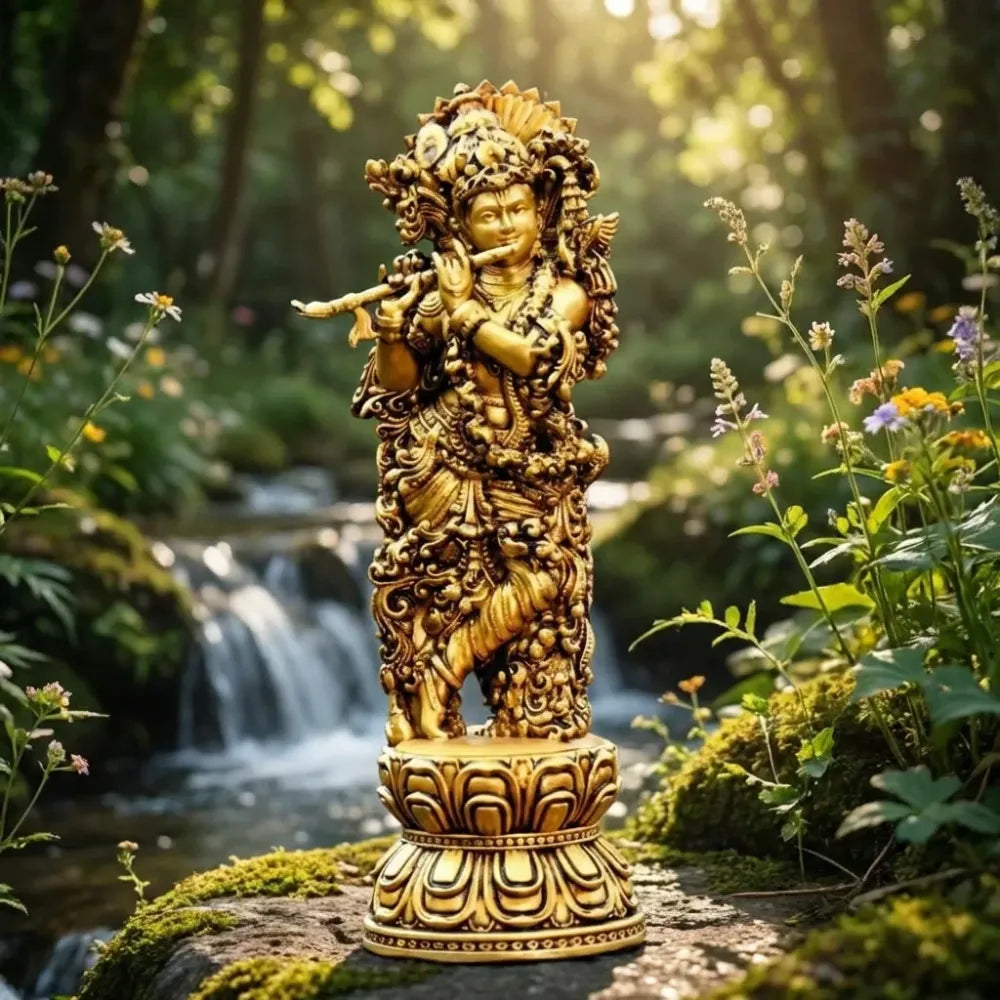 Car dashboard krishna idol - car and bike accessories