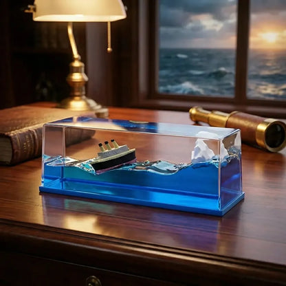 Car dashboard sailing ship showpiece