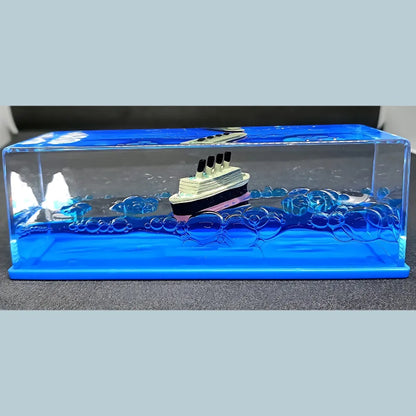 Car dashboard sailing ship showpiece