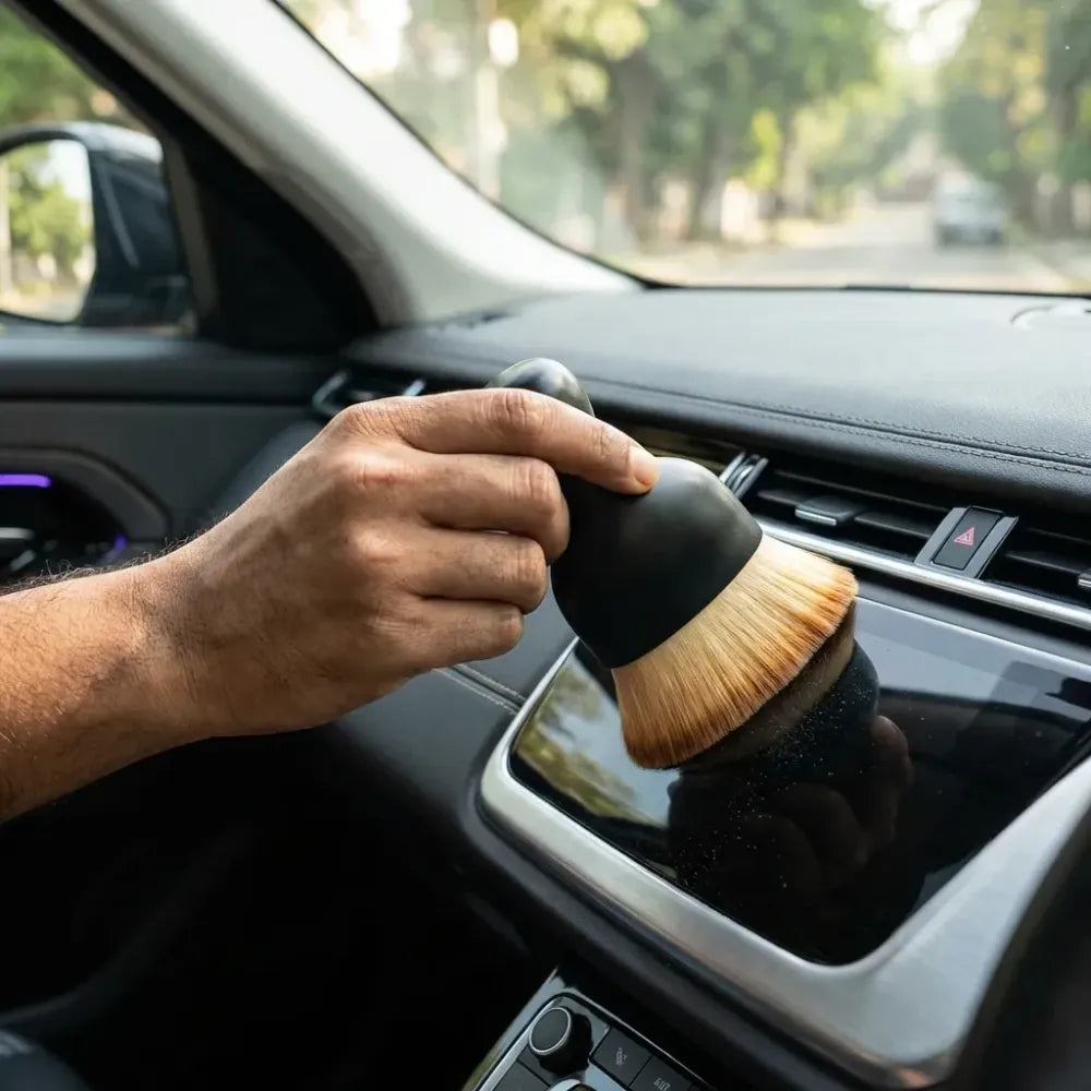 Car interior cleaning dust brush