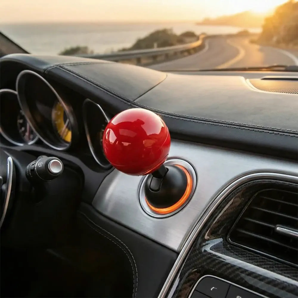 Car push start button rocker cover ball design - automotive