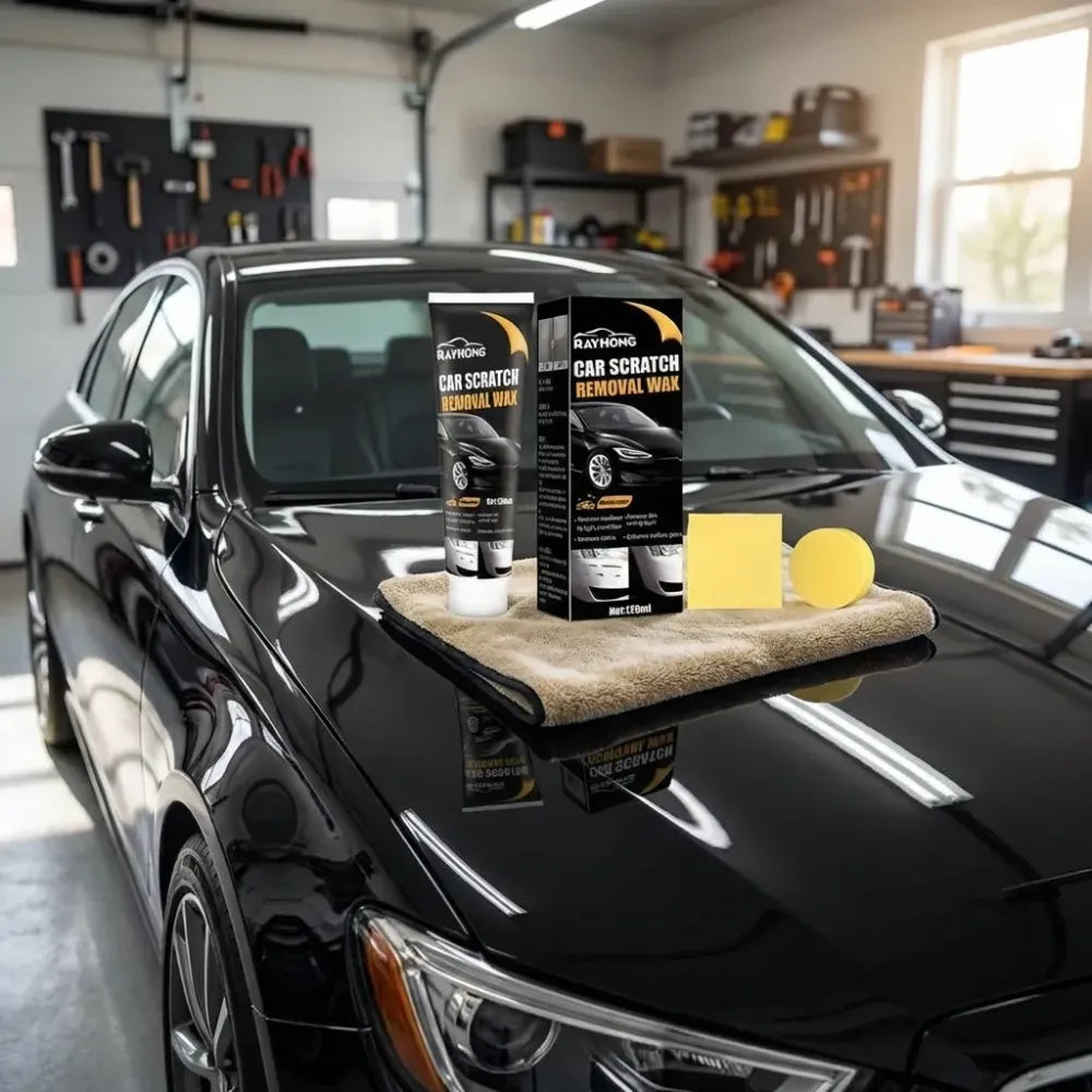 Car scratch removal wax pack of 2