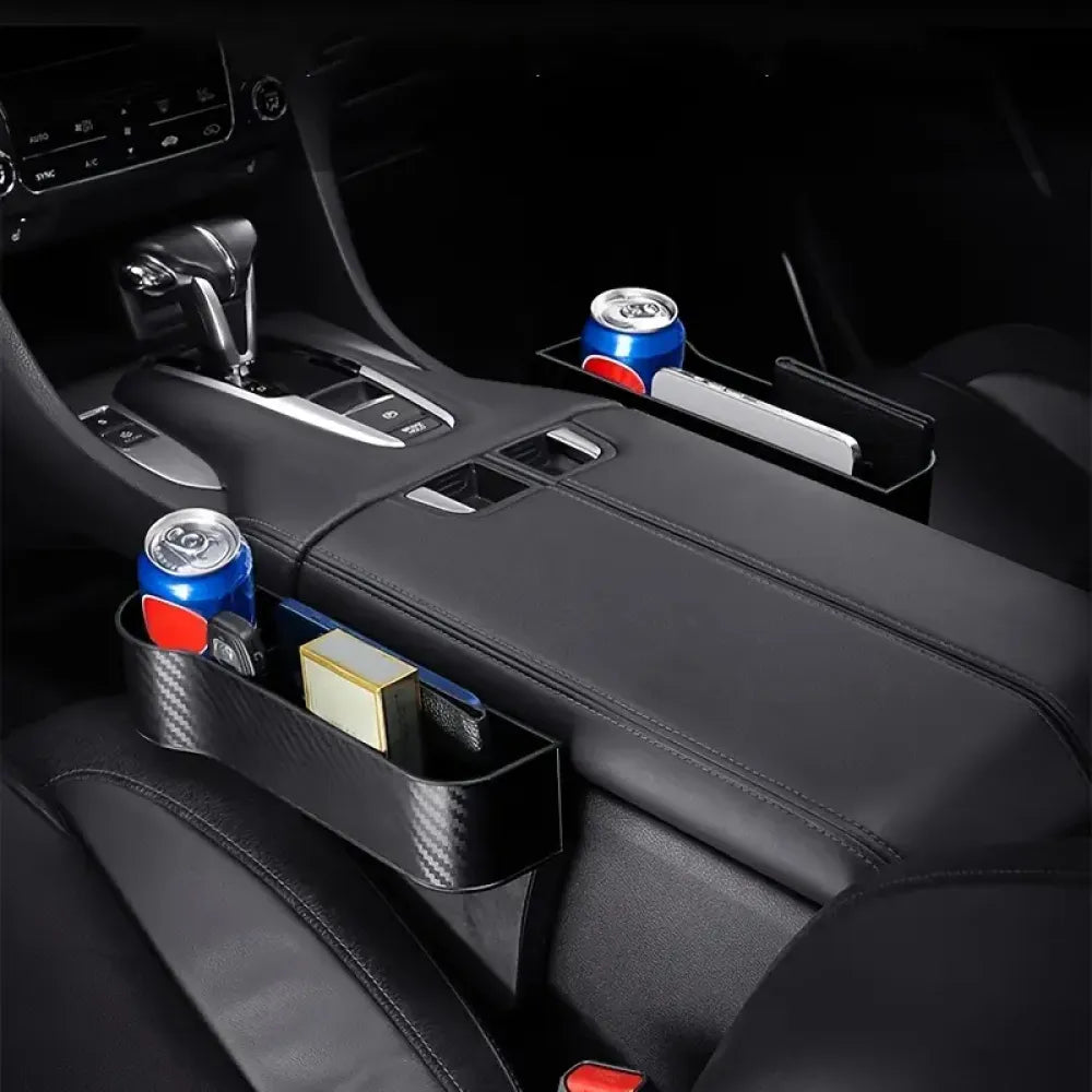 Car seat gap filler organizer