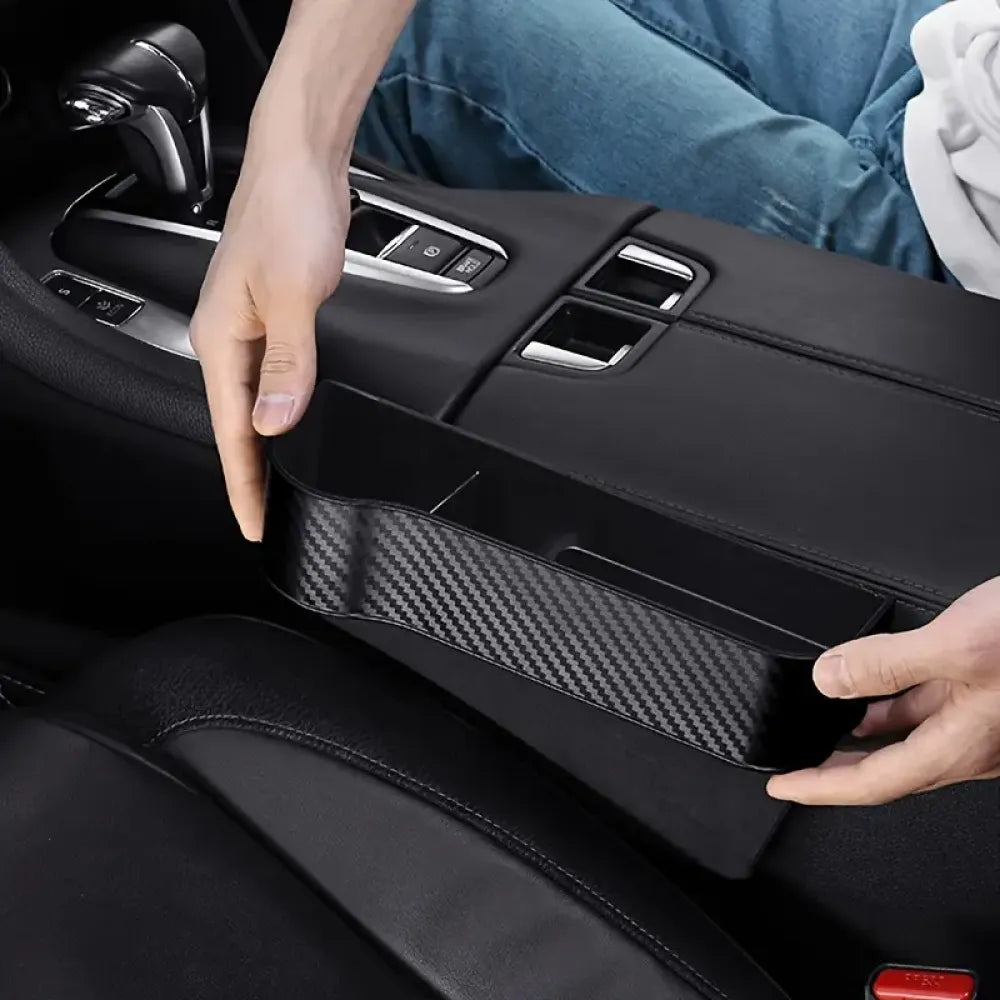 Car seat gap filler organizer